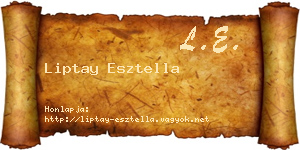 Liptay Esztella névjegykártya